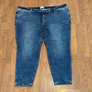 Lane Bryant Dark Blue Ankle Jeans